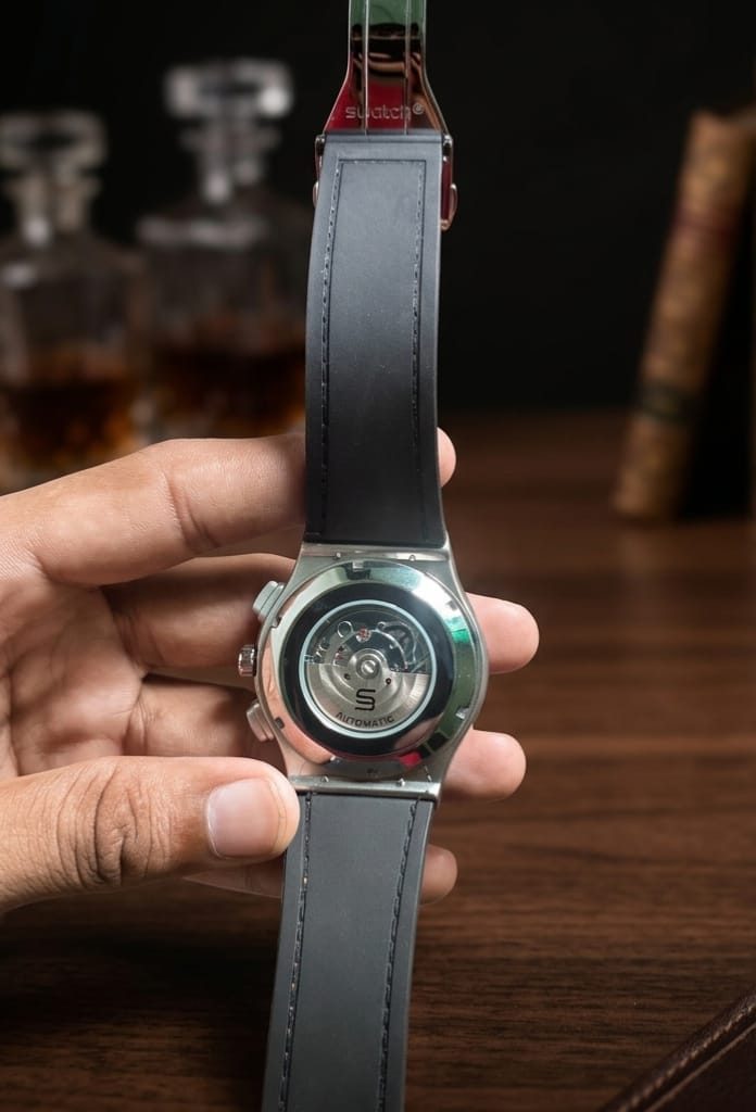 Hublot Semi Auto Leather Strap Watch