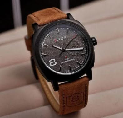 Curren 8139 Brown Leather Strap:
